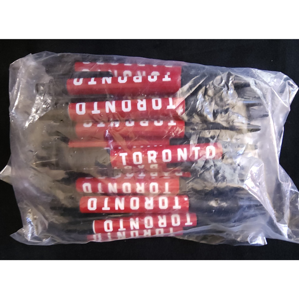 NBA Team Toronto Raptors Lot of 23 Red Click Pens Black Ink Official Licensed